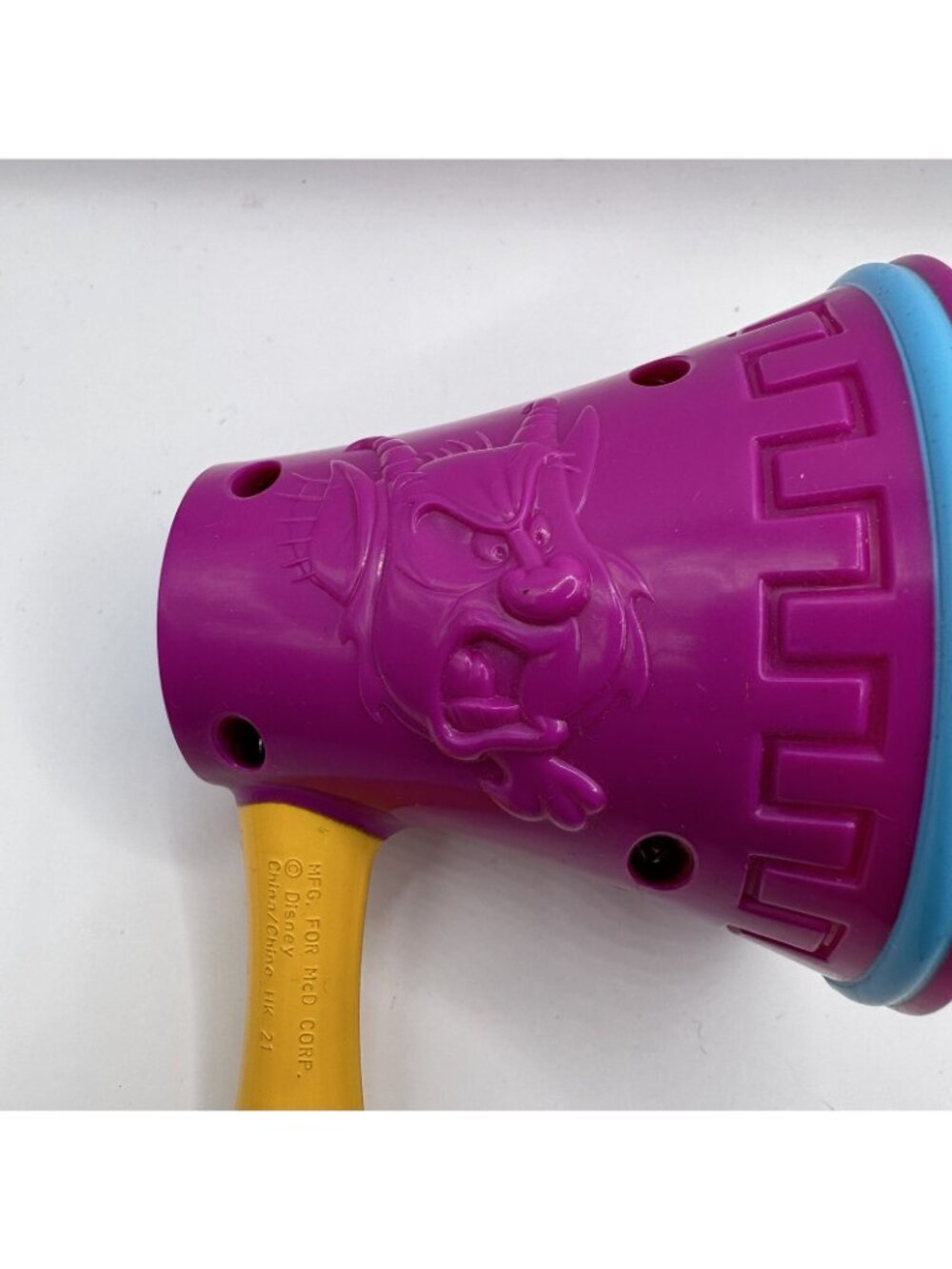 Vintage 1997 McDonald’s Disney Hercules #5 Purple & Yellow Megaphone Toy Happy M - Picture 9 of 10